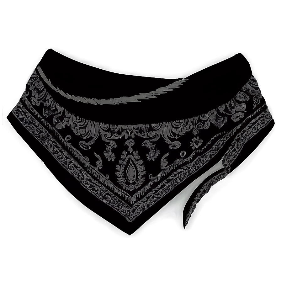 Dark Black Bandana Png Btr PNG Image