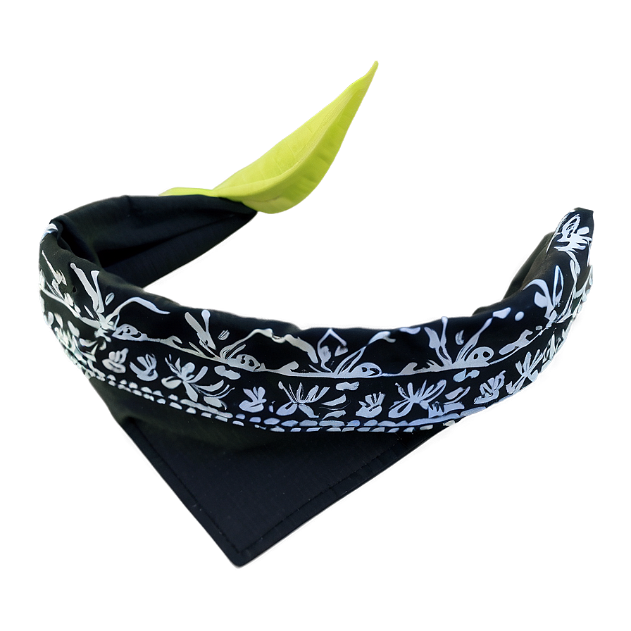 Dark Black Bandana Png Gvd37 PNG Image