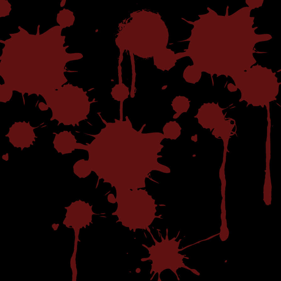 Dark Blood Splatter Pattern PNG Image