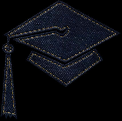 Dark Blue Graduation Cap PNG Image