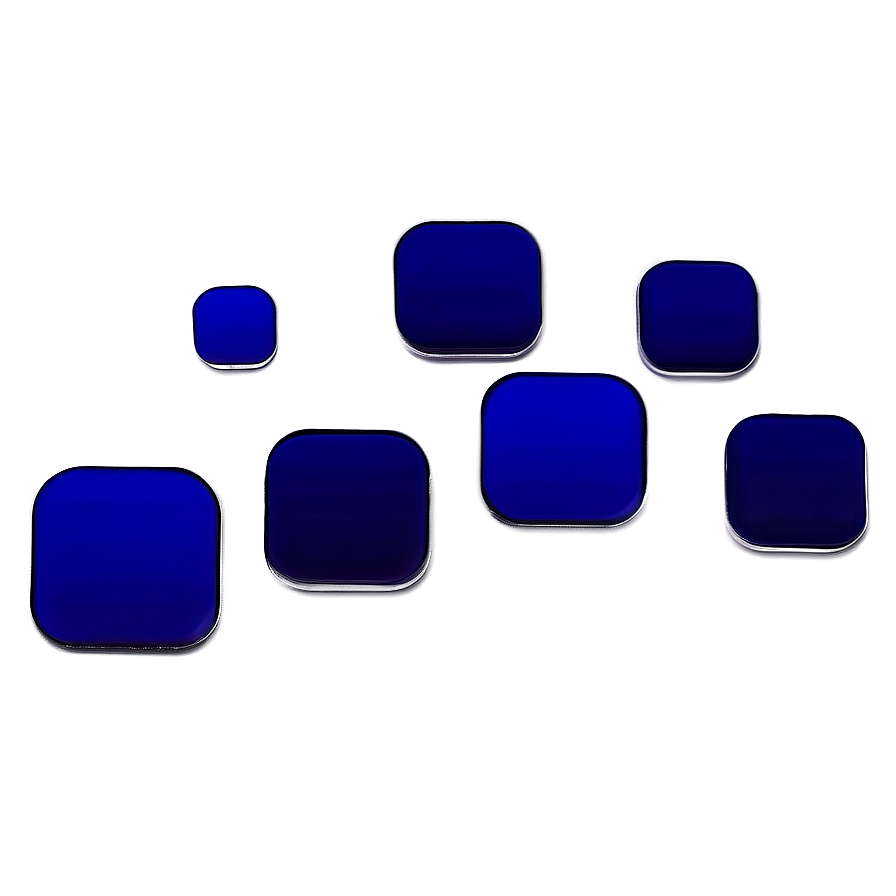 Dark Blue Square Art Png Oib PNG Image