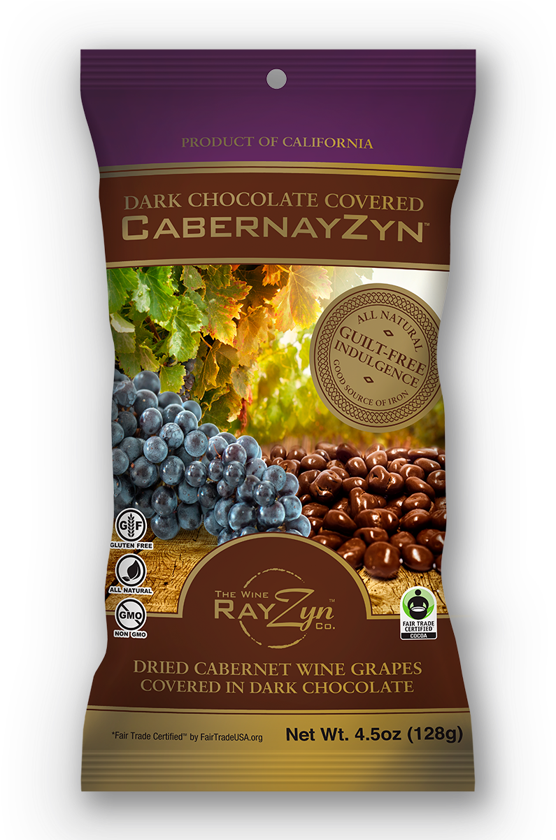 Dark Chocolate Covered Cabernayzyn Packaging PNG Image