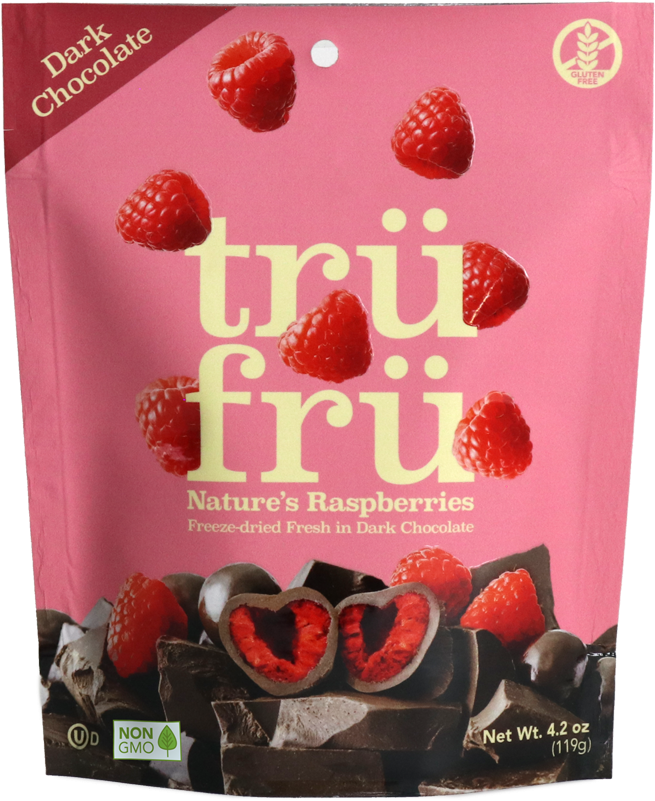 Dark Chocolate Covered Freeze Dried Raspberries Package PNG Image