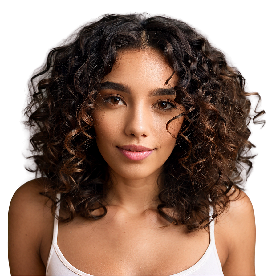 Dark Curly Hair Shine Png 05242024 PNG Image