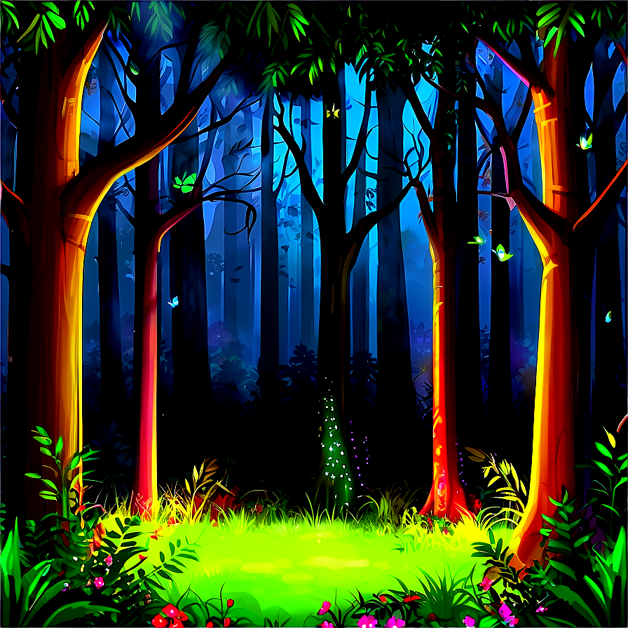 Dark Enchanted Forest Png Xcb23 PNG Image