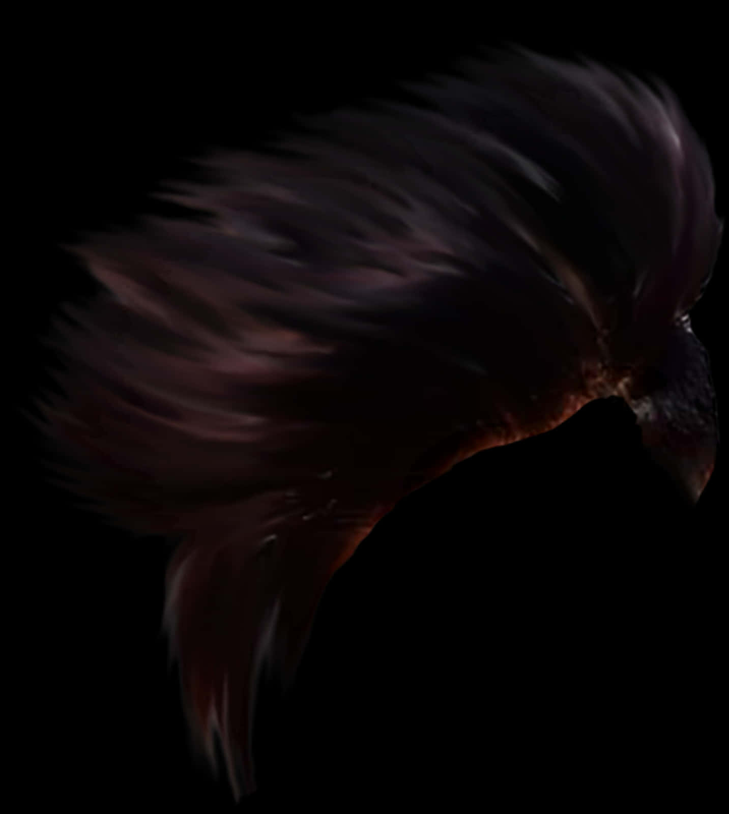 Dark_ Fluid_ Hair_ Movement PNG Image