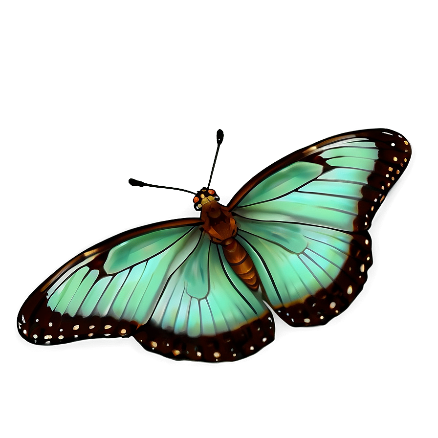 Dark Green Butterfly Png Ahk PNG Image