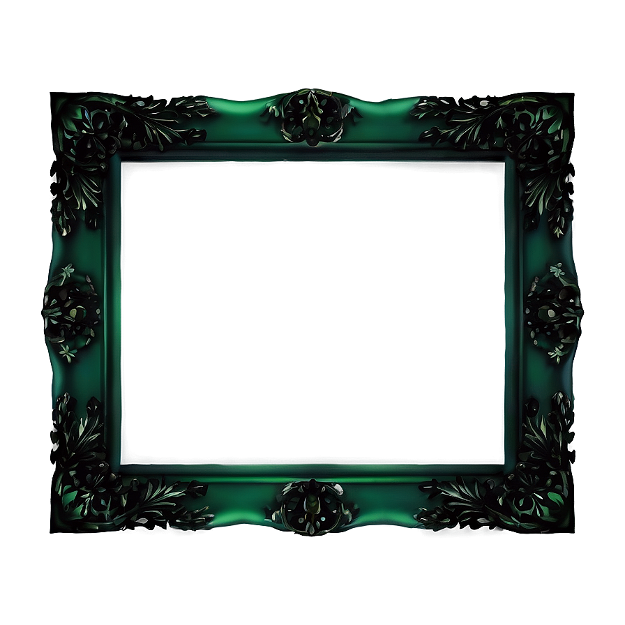 Dark Green Frame Png Dfg92 PNG Image