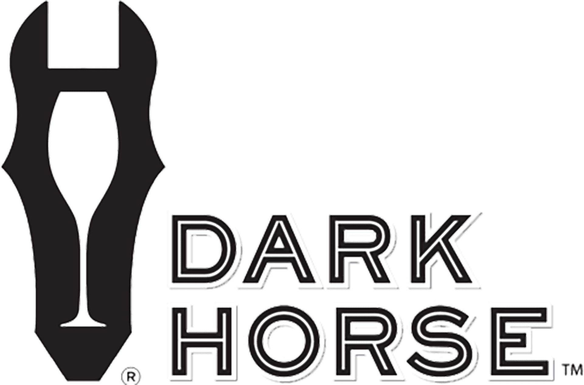 Dark Horse Logo Design PNG Image