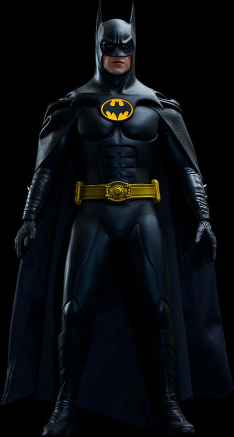 Dark Knight Batman Costume Portrait PNG Image