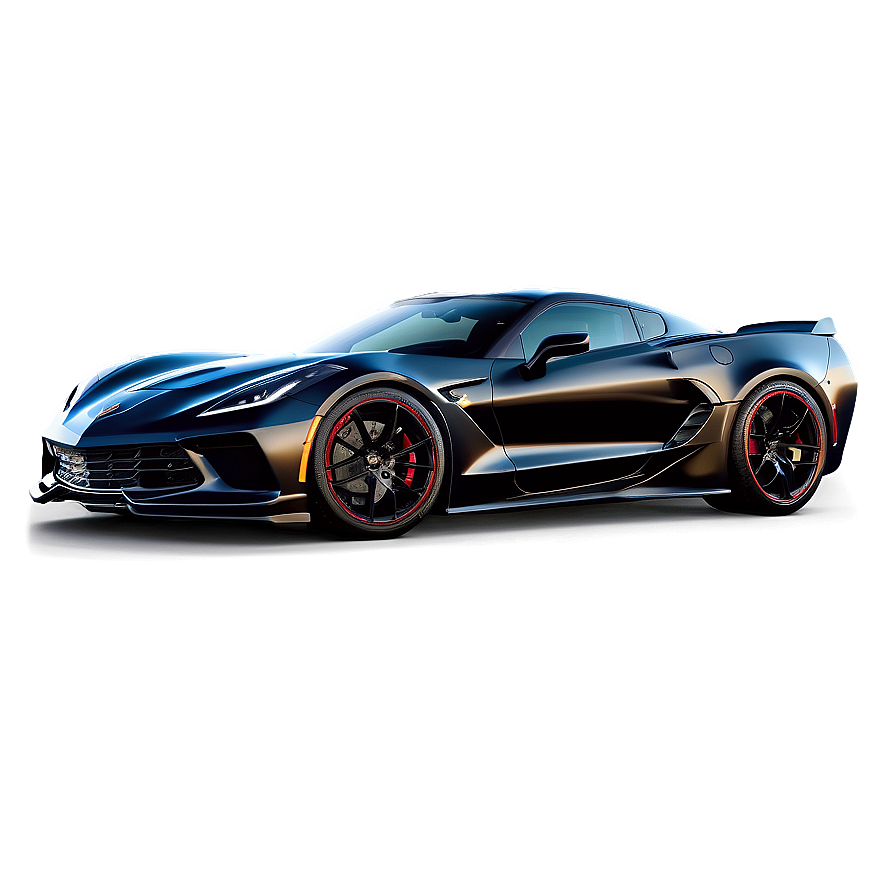 Dark Knight Corvette C8 Png Qcv PNG Image