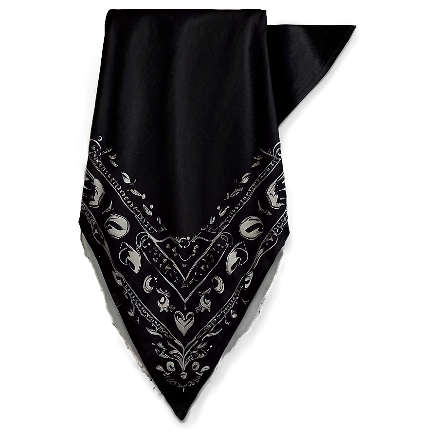 Dark Pattern Black Bandana Png Bcn PNG Image