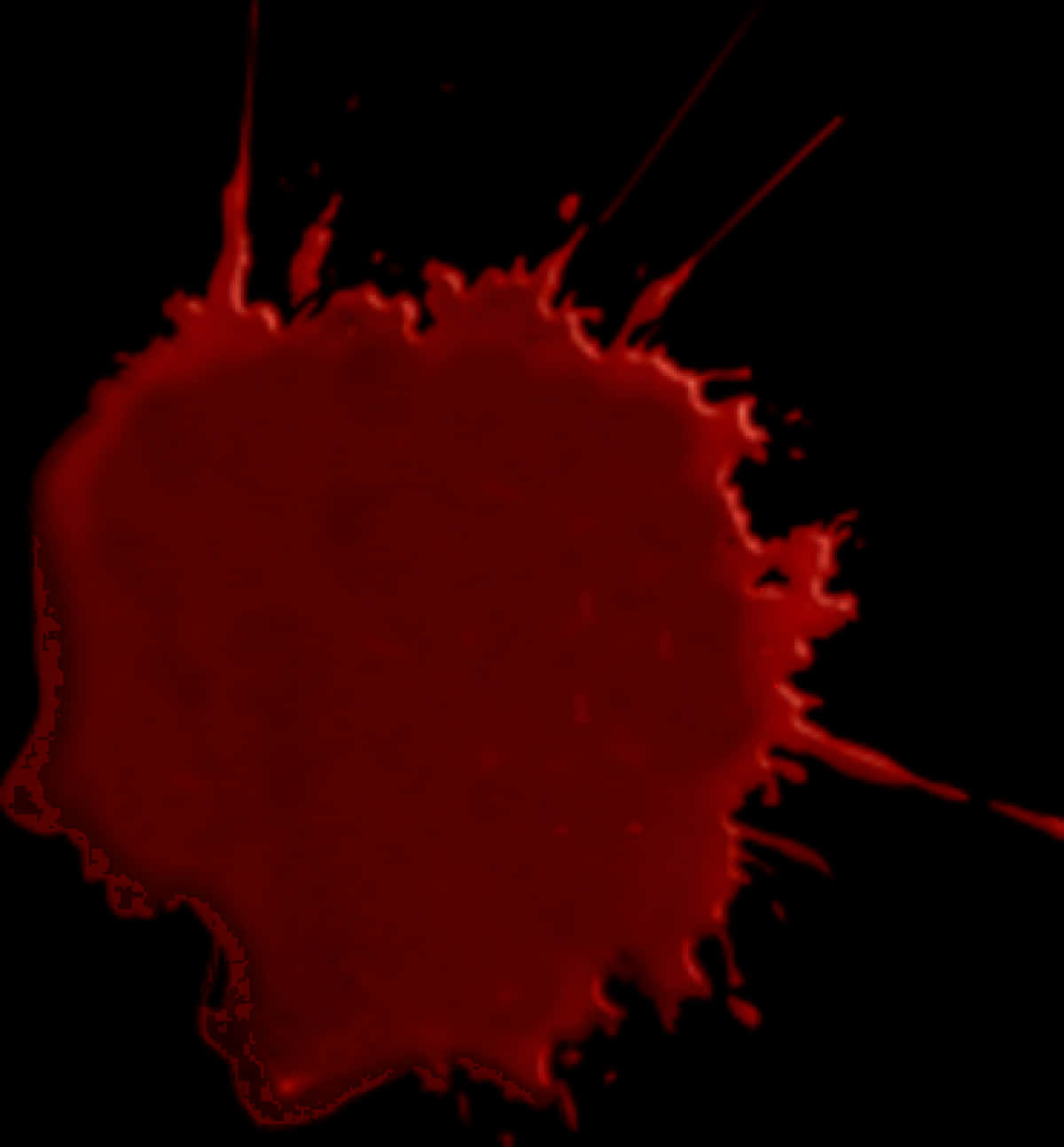 Dark Red Blood Splatter PNG Image