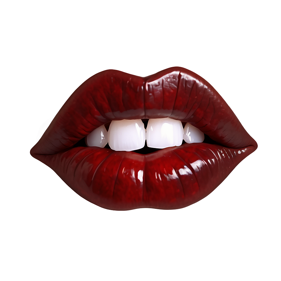 Dark Red Vampire Lips Png Kfr40 PNG Image