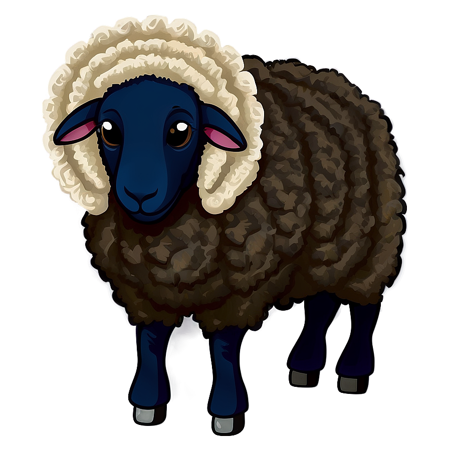 Dark Sheep Cartoon Png 94 PNG Image