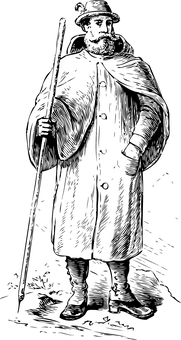 Dark Silhouette_ Man Standing PNG Image