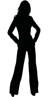 Dark Silhouette_ Portrait PNG Image