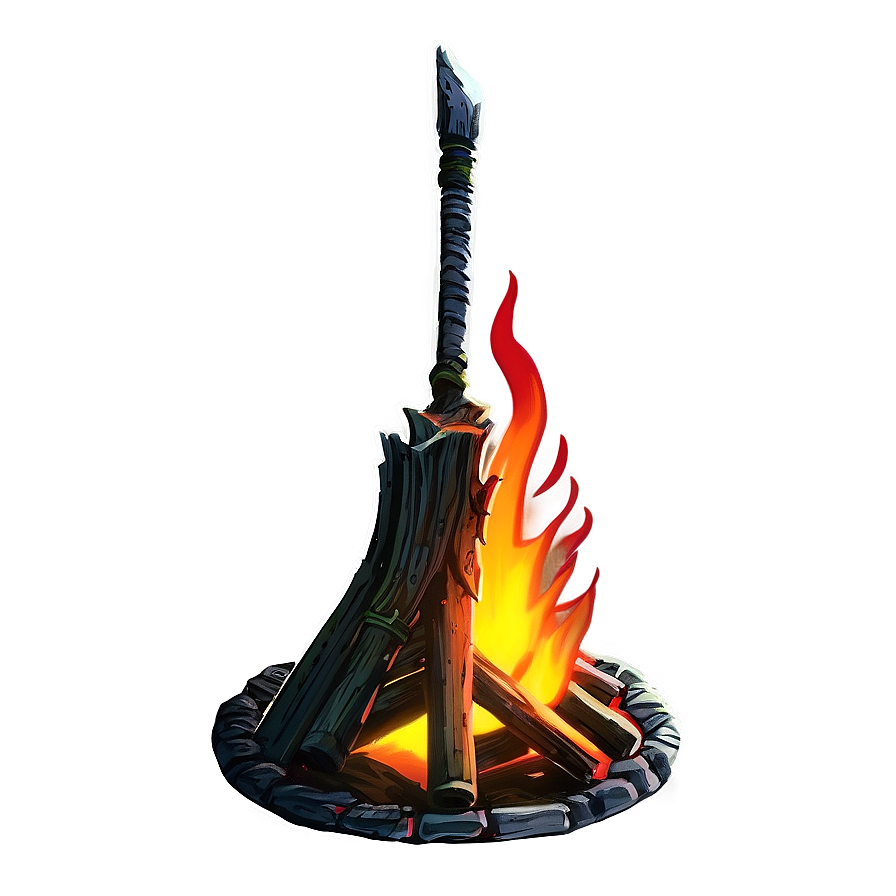 Dark Souls Bonfire Close-up Png Fjo PNG Image