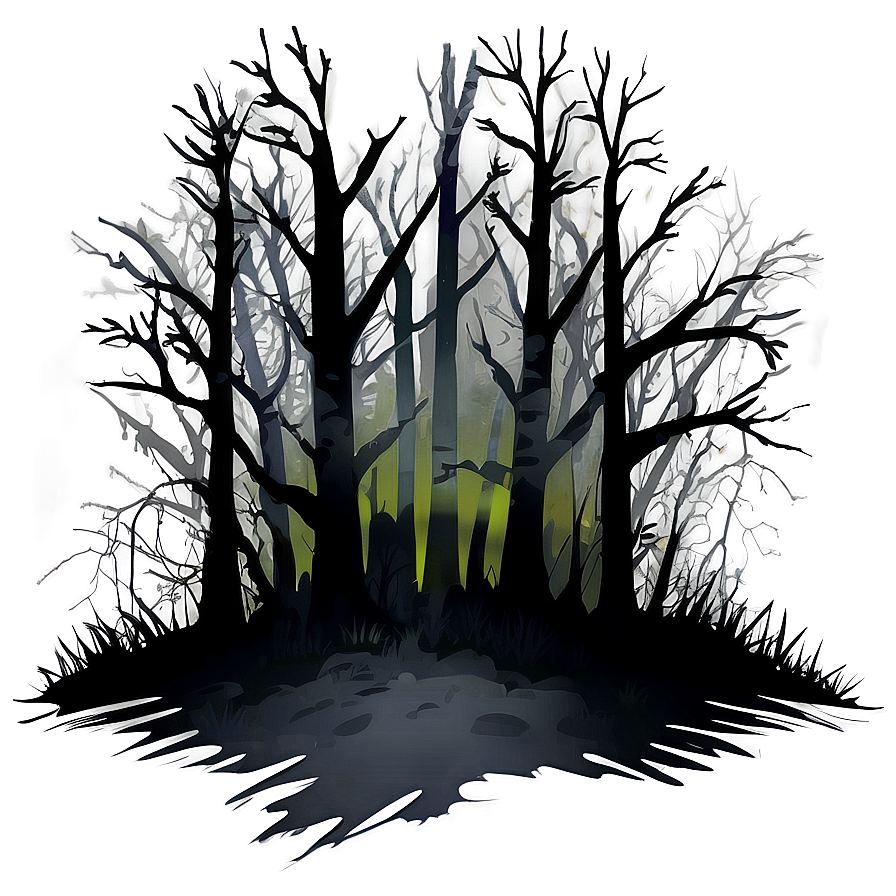 Dark Spooky Forest Clipart Png Mml83 PNG Image