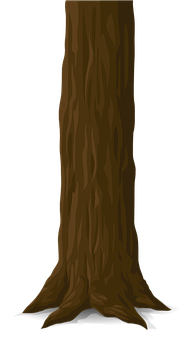 Dark_ Tree_ Trunk_ Illustration PNG Image