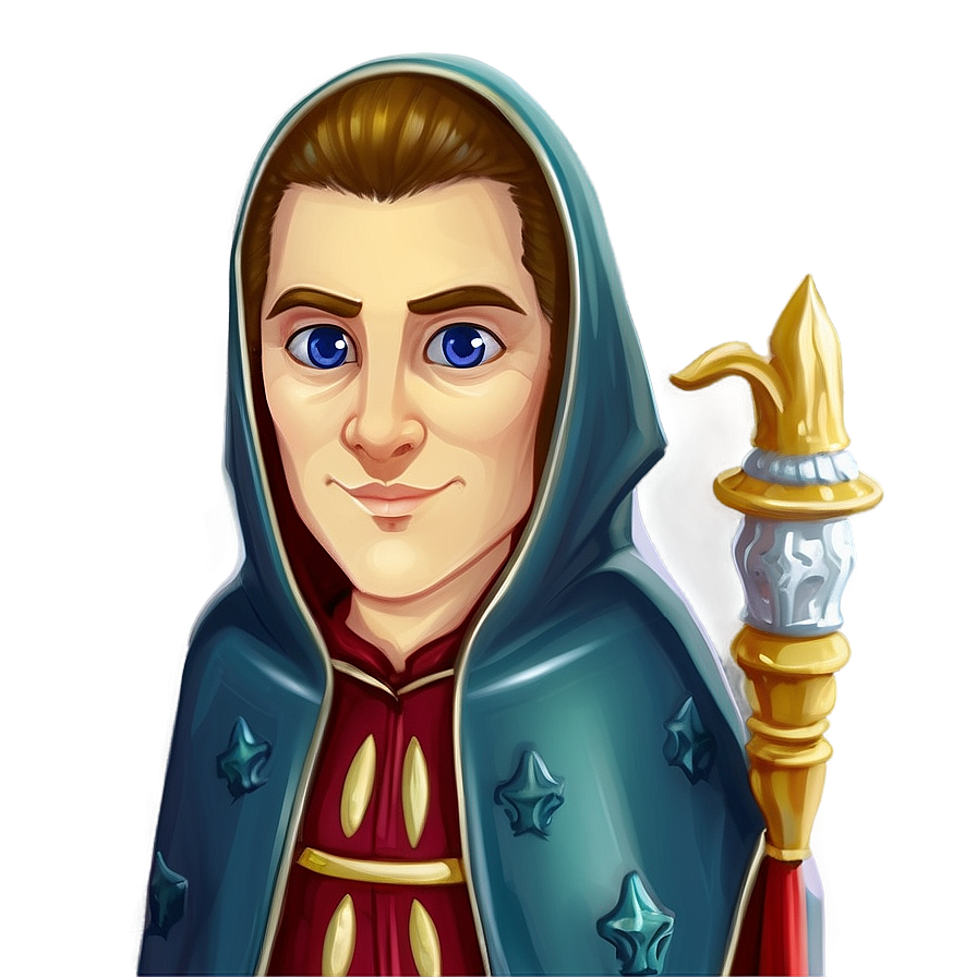 Dark Wizard In Cloak Png Kcd27 PNG Image