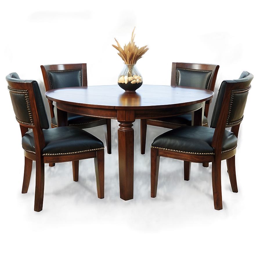 Dark Wood Dining Table Png Qob71 PNG Image