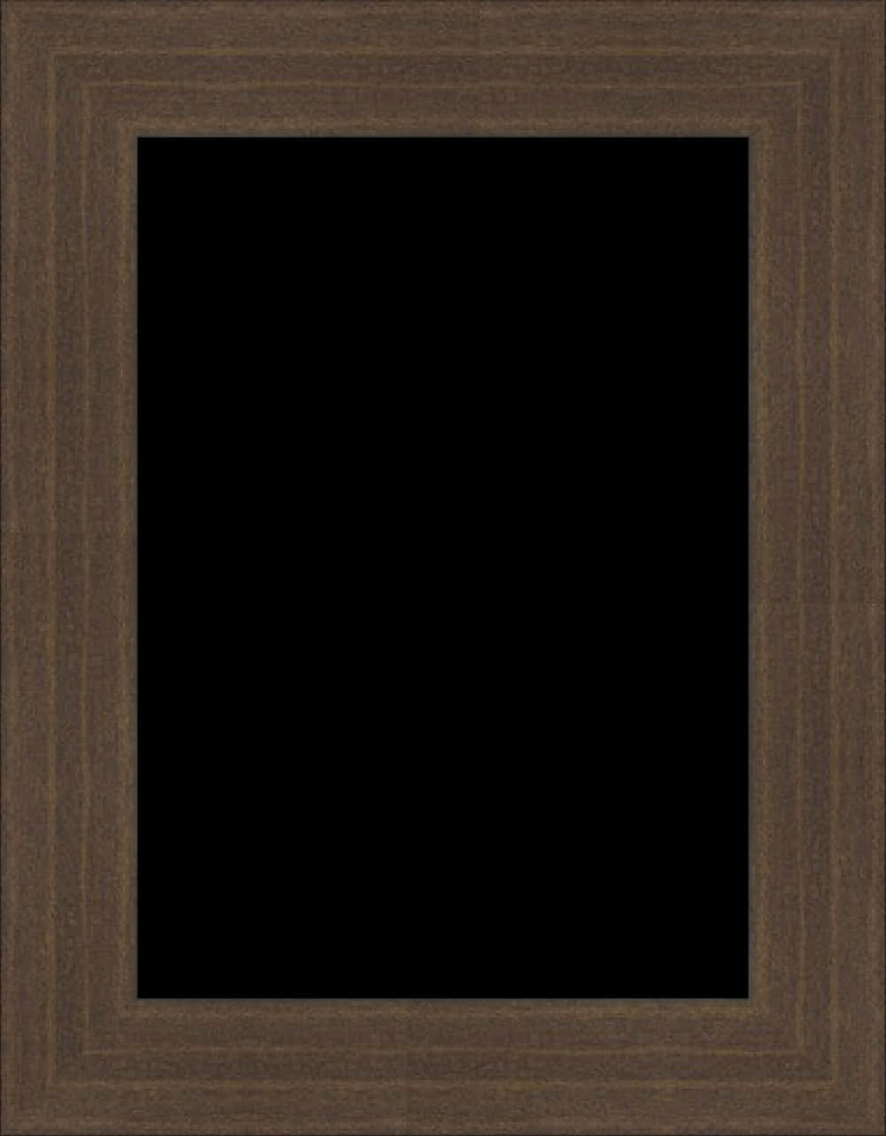 Dark Wooden Picture Frame PNG Image