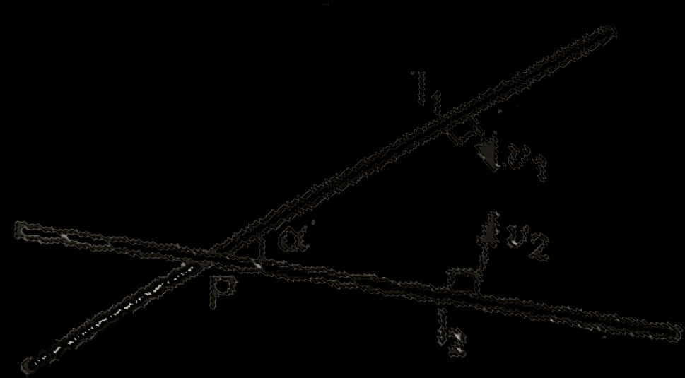 Darkened Subway Map PNG Image