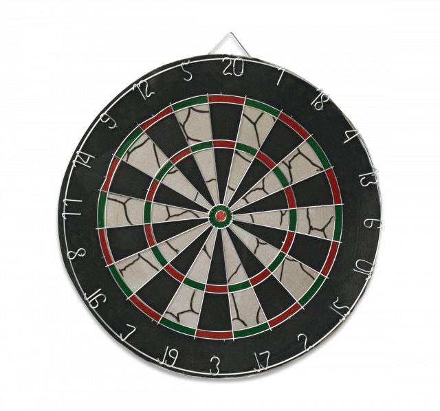 Dartboardon Blue Background PNG Image