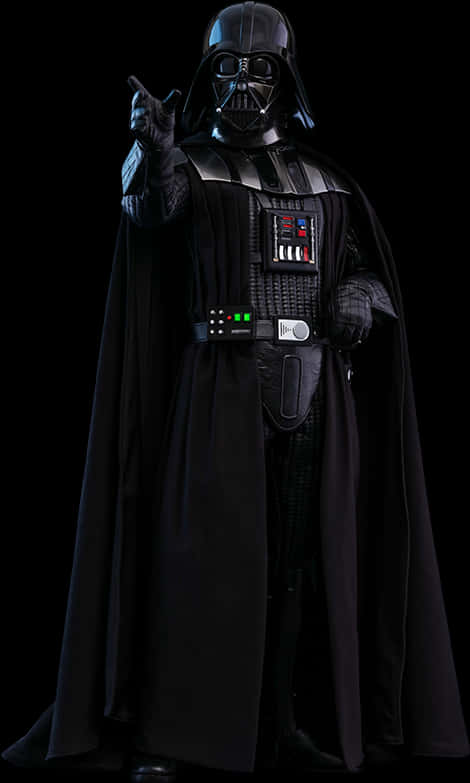 Darth Vader Pointing Command PNG Image