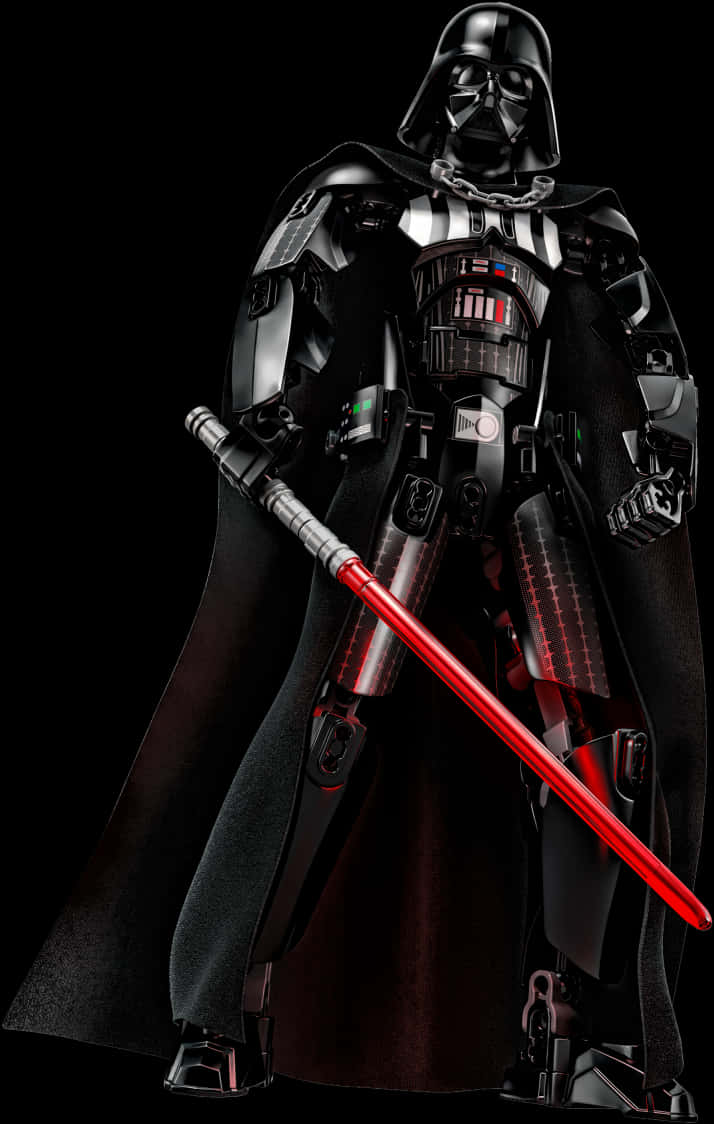 Darth Vader With Lightsaber PNG Image