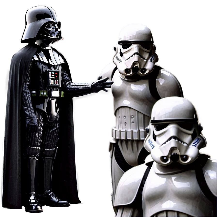 Darth Vader With Stormtroopers Png Fvr22 PNG Image