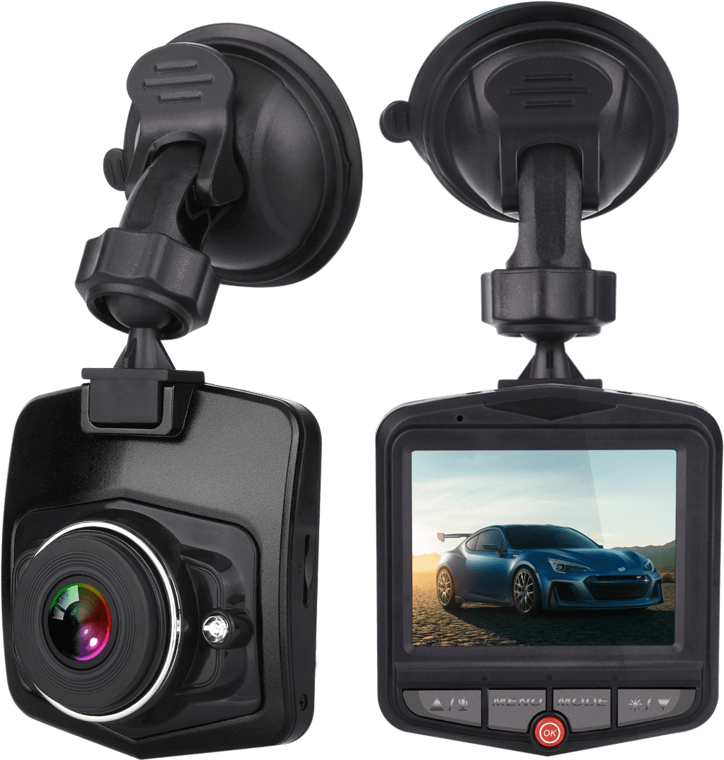 Dash Cam Dual View Product Display PNG Image