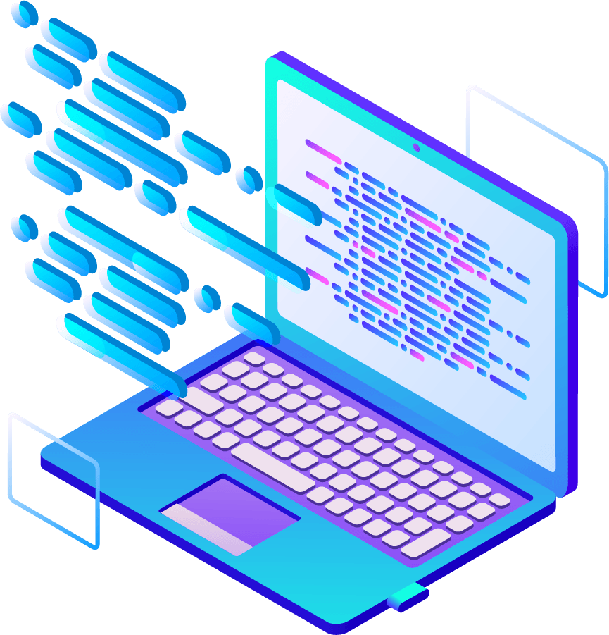 Data Transfer Isometric Illustration PNG Image