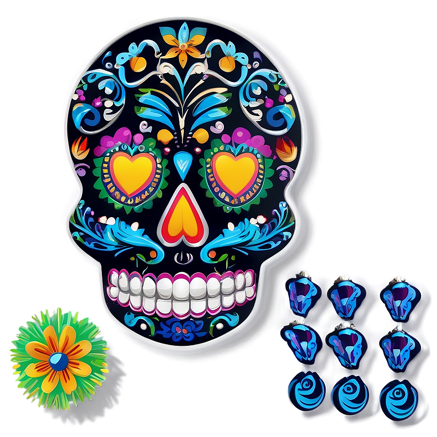 Day Of The Dead Papel Picado Png 18 PNG Image