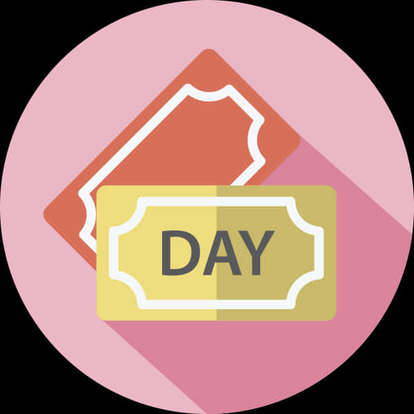 Day Ticket Icon PNG Image