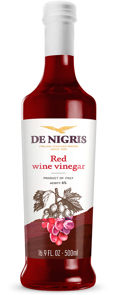 De Nigris Red Wine Vinegar Bottle PNG Image