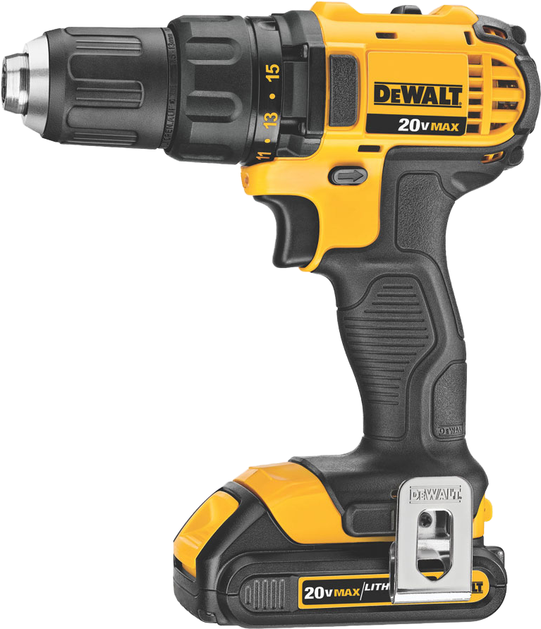 De Walt20 V Max Cordless Drill PNG Image