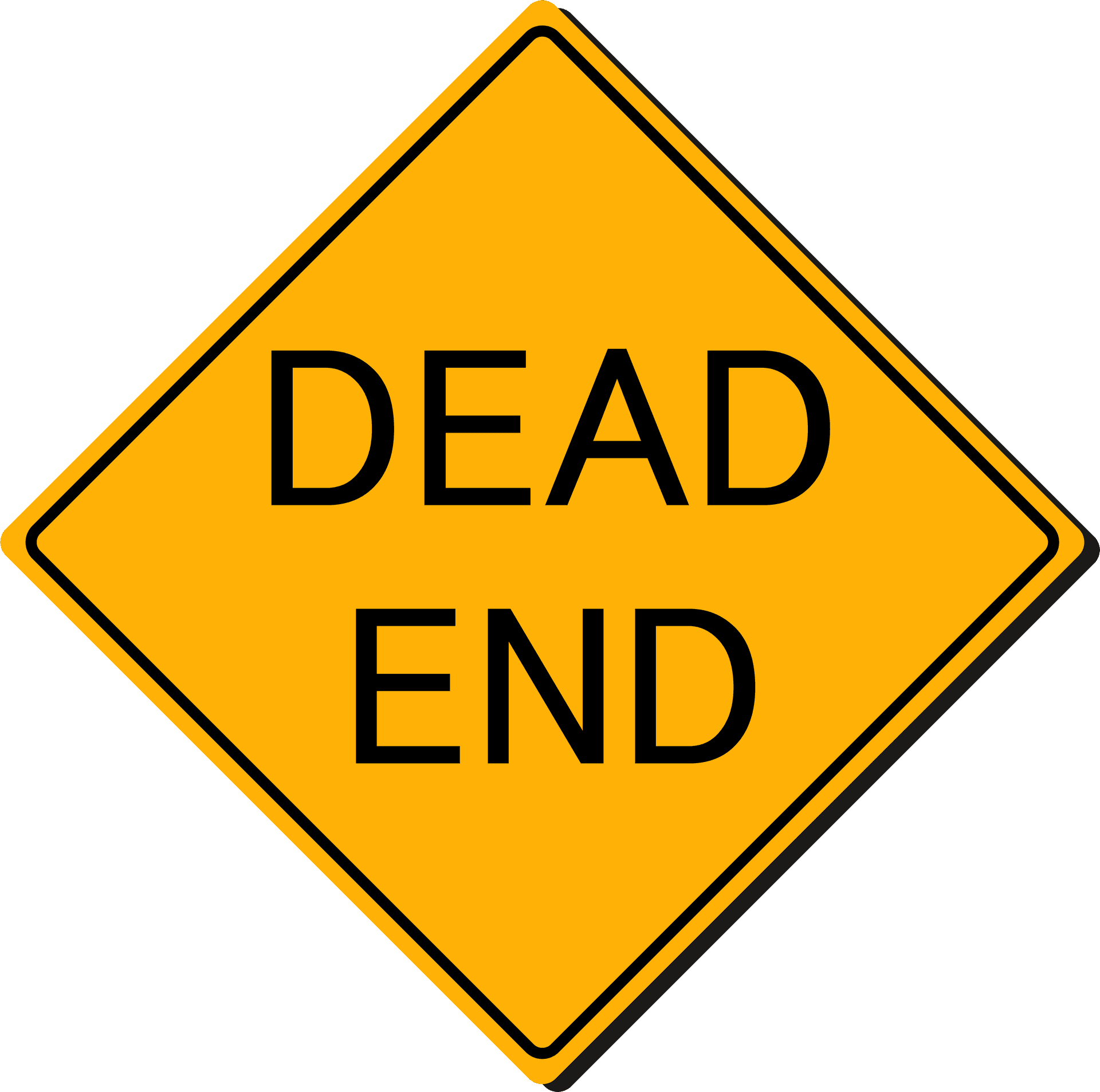 Dead End Traffic Sign PNG Image