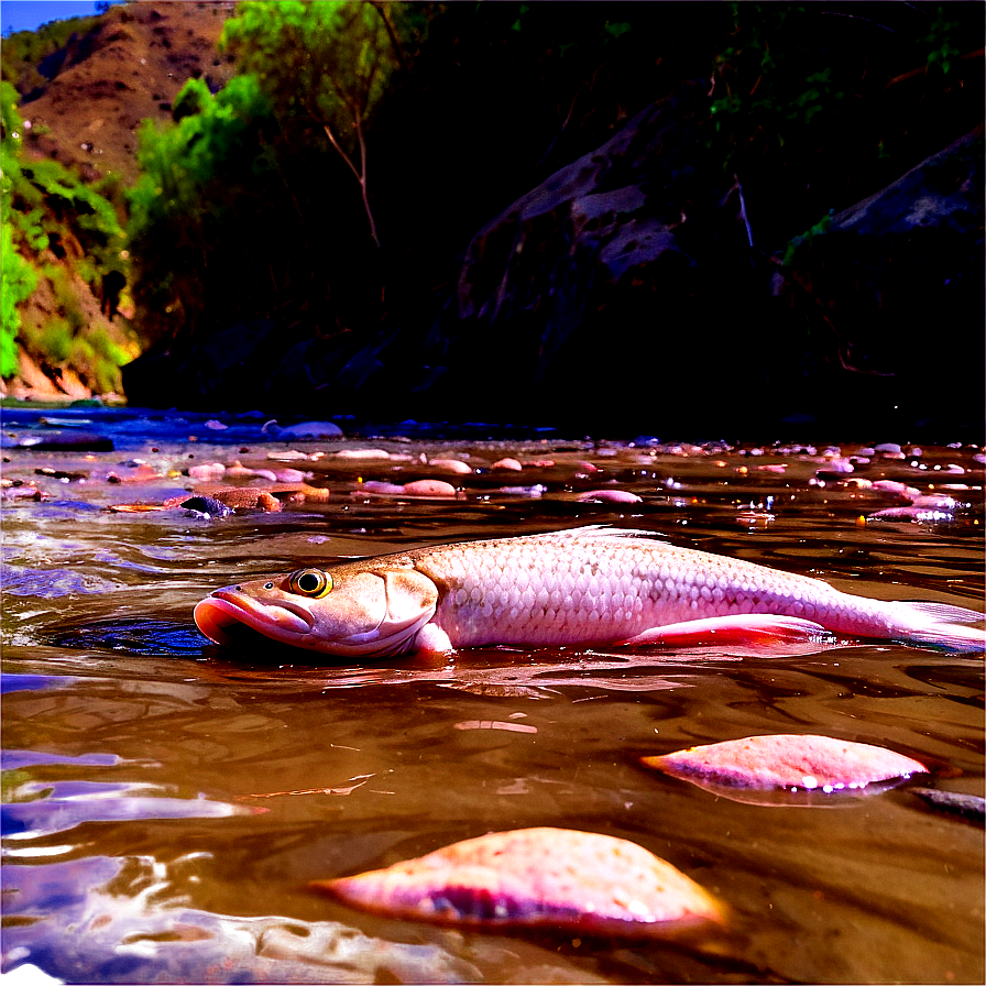 Dead Fish In River Png Hai22 PNG Image