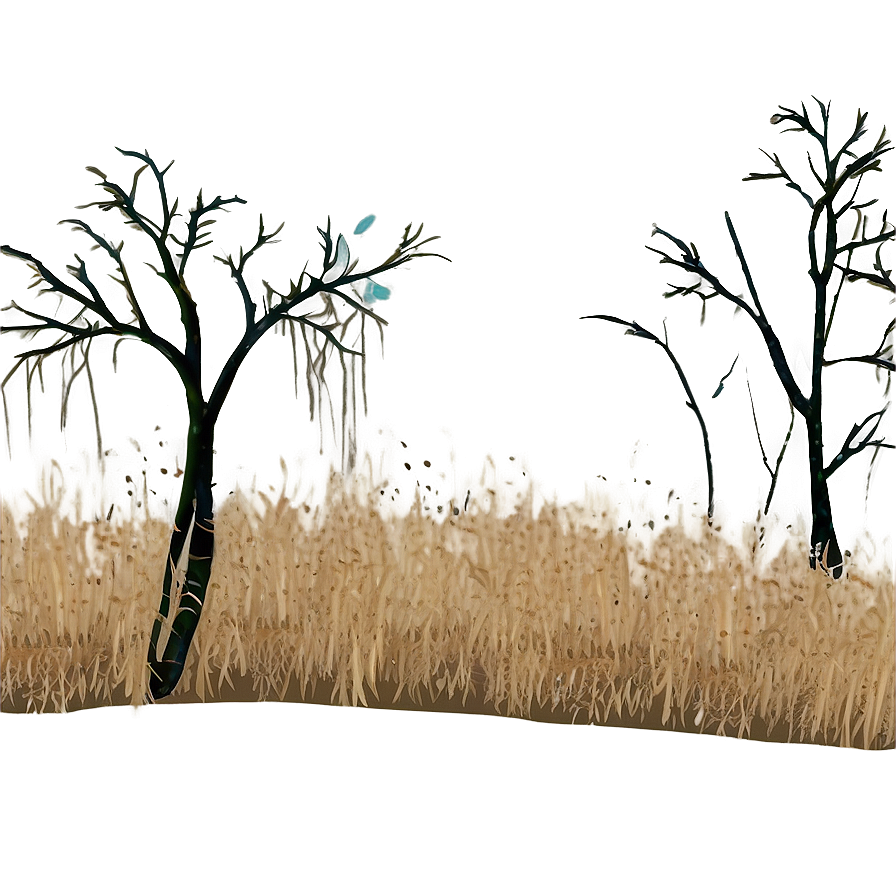 Dead Grass Under Trees Png Tax42 PNG Image