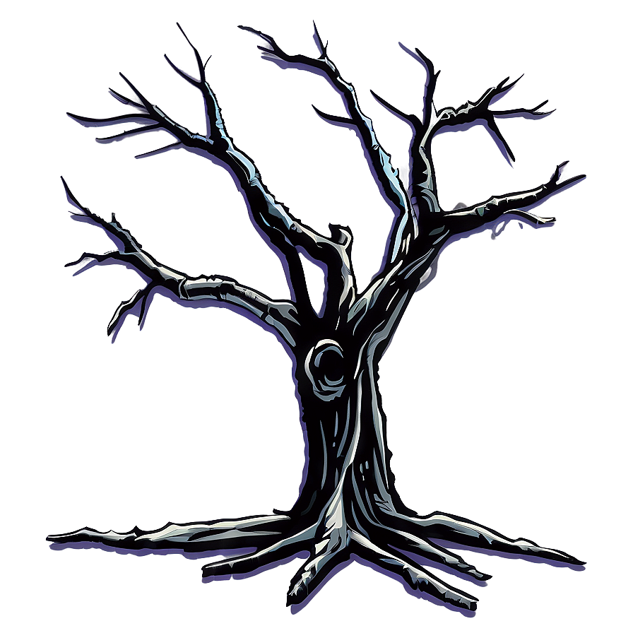 Dead Tree Cartoon Png Rvn22 PNG Image