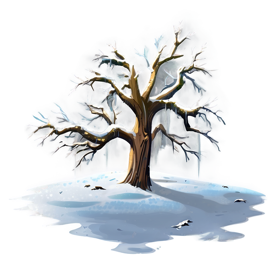 Dead Tree In Snow Png 67 PNG Image