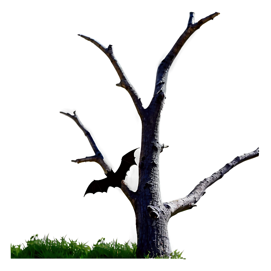 Dead Tree With Bat Png 05252024 PNG Image