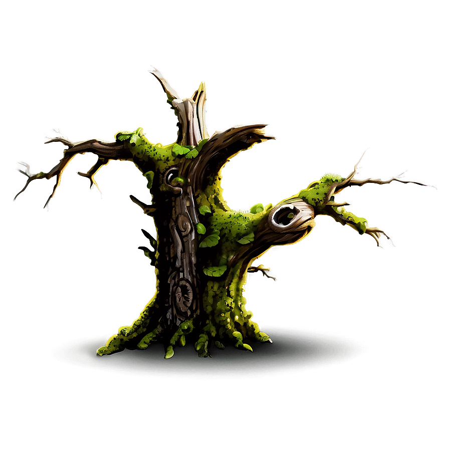 Dead Tree With Moss Png Vyu PNG Image