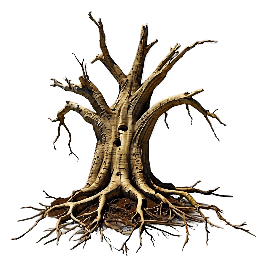 Dead Tree With Roots Png Exh PNG Image