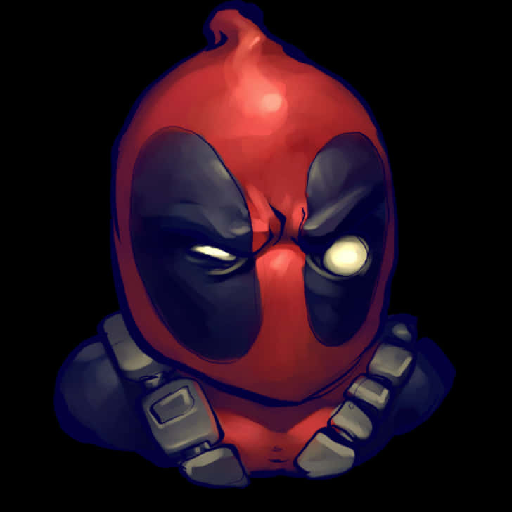 Deadpool Character Artwork PNG Image