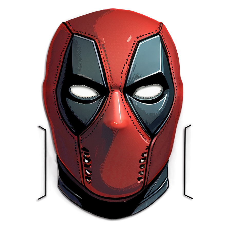 Deadpool Mask Illustration Png Xjh74 PNG Image