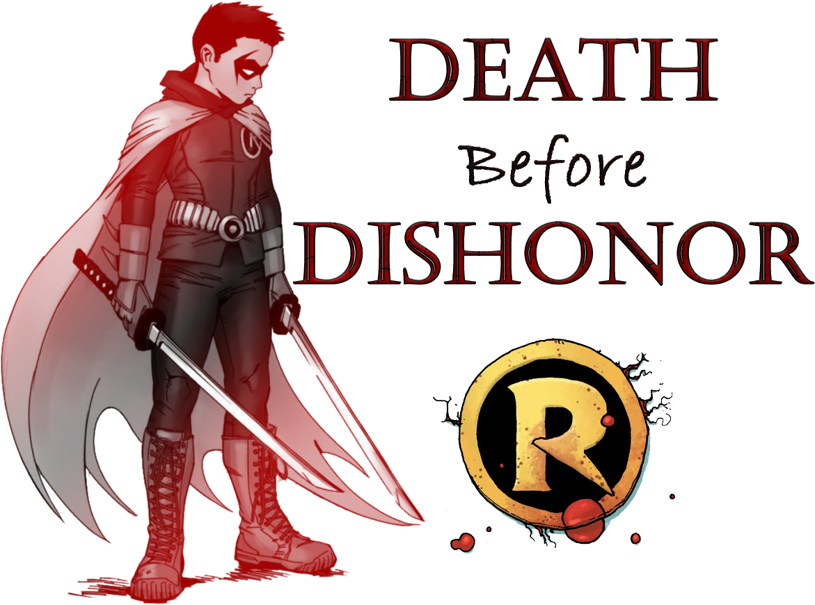 Death Before Dishonor Red Silhouette PNG Image