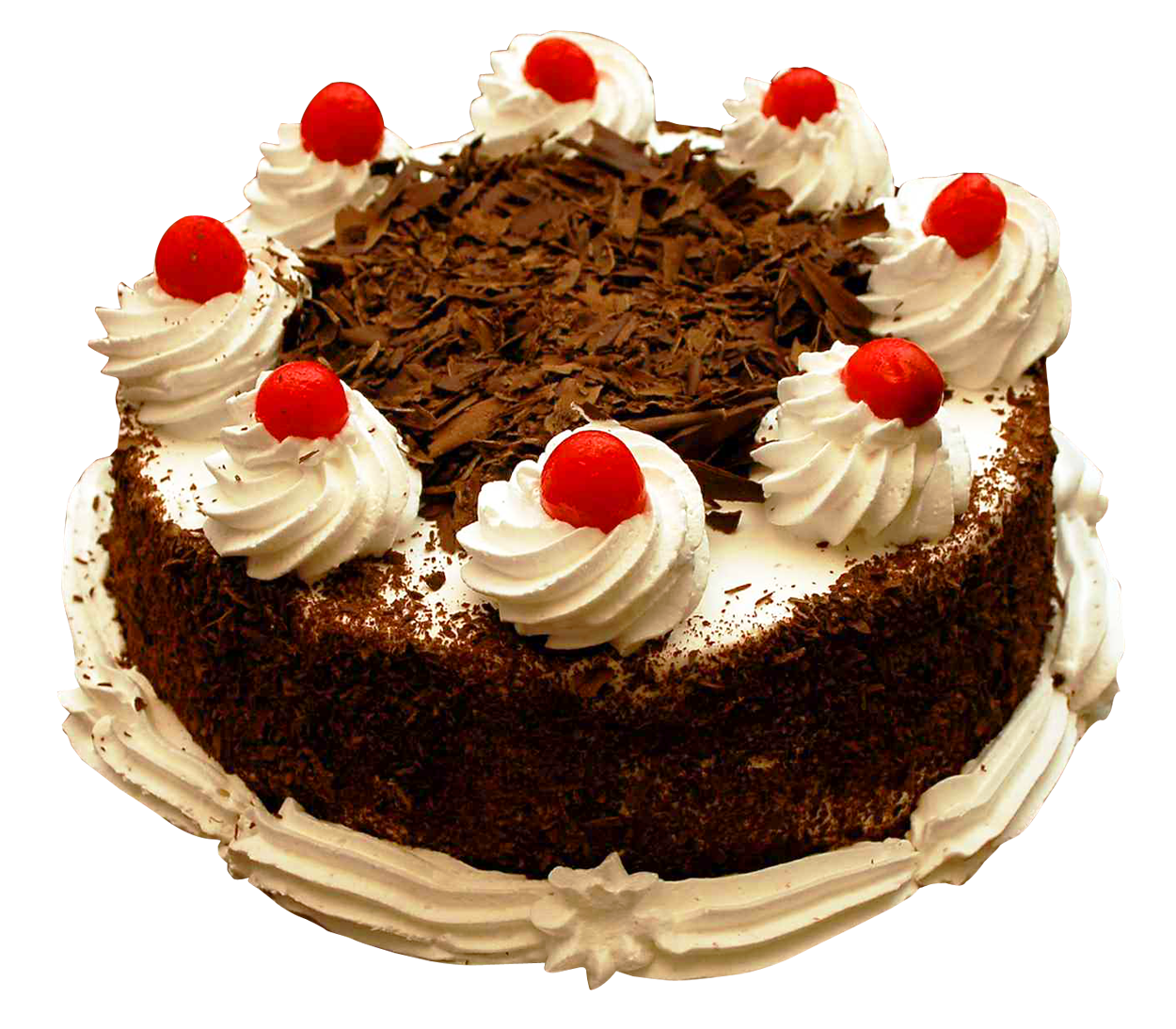 Decadent Chocolate Birthday Cake PNG Image